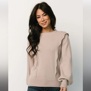 Baltic Born Stowe Sweater Latte - NWT - Size L